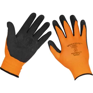 120 PAIRS Latex Coated Foam Gloves - XL - Improved Grip Lightweight Safety