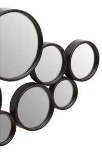 Interiors by Premier Persephone Large Black Finish Wall Mirror