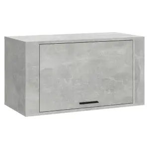 Berkfield Wall-mounted Shoe Cabinet Concrete Grey 70x35x38 cm Engineered Wood