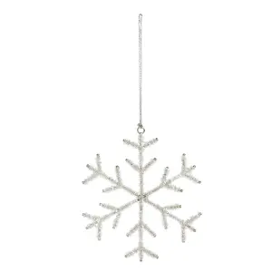 Snowflake Christmas decoration (H) 130mm