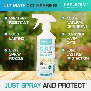 Karlsten Cat Repellent Anti Fouling spray , Natural Humane Cat Deterrent Citronella 500 ML