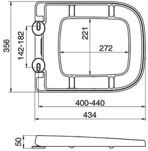 RTS Anthracite V20 Square Top Fix Slow Close Quick Release Toilet Seat