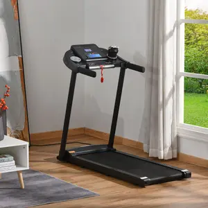 HOMCOM Treadmill 1.5HP Electric Motorised Running Machine w/ LED Display