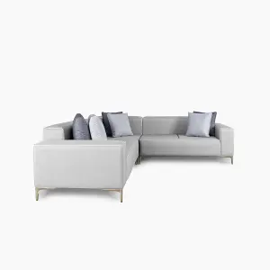 Emelda Grace Cloud Small Corner Sofa - Grey