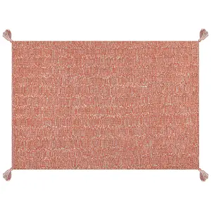 Cotton Area Rug 160 x 230 cm Orange MUGLA