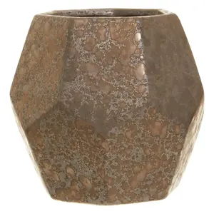 Interiors by Premier Textured Large Ceramic Planted, Handcrafted Garden Flower Pots, Glazed Finish Planter For Artificial Flowers