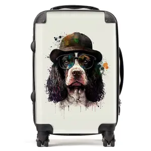 Springer Spaniel Dog Splashart Suitcase - Cabin