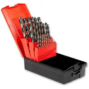 Axminster Professional 1.0-13 X 0.5mm HSS Drill Set Two Tone 25 Piece