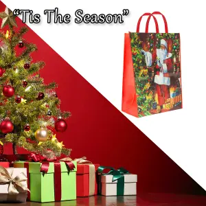 Christmas Bag Jumbo Gift Bag X 1 48cm x 67cm x 16cm Santa Jumbo