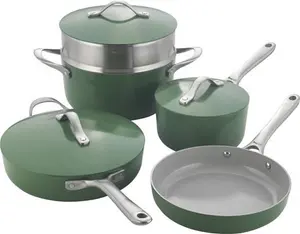 Procook - Ceramic 5 Piece Soho Cookware Set - Green