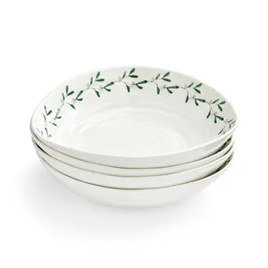 Sophie Conran For Portmeirion Mistletoe Pasta Bowl Set Of 4 (Set of 4)