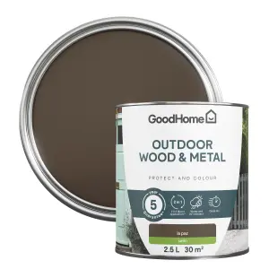 GoodHome Outdoor La paz Satinwood Multi-surface paint, 2.5L