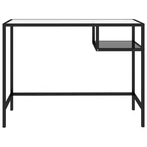 Berkfield Computer Desk Black 100x36x74 cm Glass