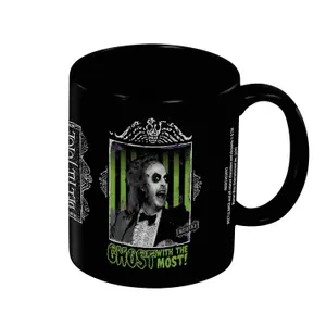 Beetlejuice Ghost With The Most Mug Black/Green (12cm x 10.5cm x 7cm)