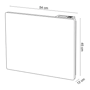 GoodHome Amino Electric 1000W White Radiator