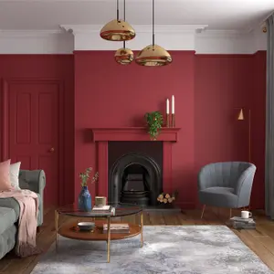 Dulux Trade Heritage Pugin Red Eggshell Wall paint, 750ml