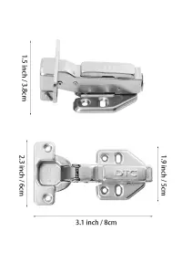 2Pcs Soft Close 110 Degree Half Overlay Cabinet Hinges for Quiet Door Operation with Accessory Kit