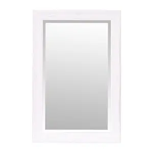 Andrews Flat Wall Mirror White Matte / 60cm x 90cm W