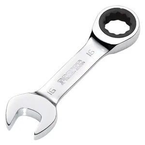 Draper Tools HI-TORQ Metric Stubby Ratchet Combination Spanner, 16mm