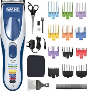 Wahl Colour Pro Cordless Hair Clipper Kit, Neck Duster, Colour Coded Combs, Hair Clippers For Men, Head Shaver, Men's Hair Clipper, Easy Home