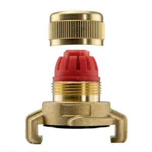 Solid brass screw tight onto 1/2"hose professional geka type claw fitting as used by professionals