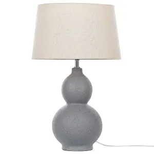 Ceramic Table Lamp Grey YENISEI