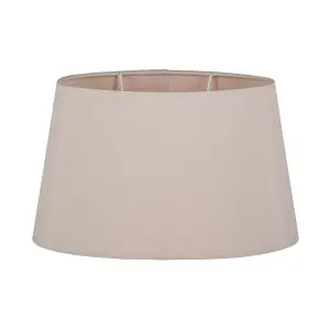 50cm Taupe Oval Ellipse Polysilk Tapered Shade