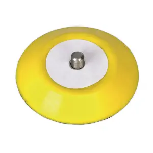 Sealey 71mm Hook & Loop Backing Pad For Power Tool 1/4" UNC - Yellow PTC75VA