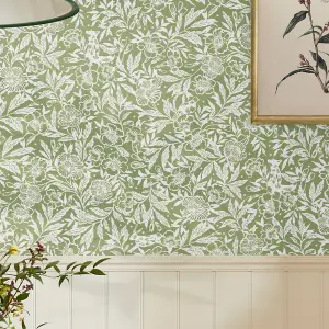 Twilight Ditsy Floral Green Wallpaper