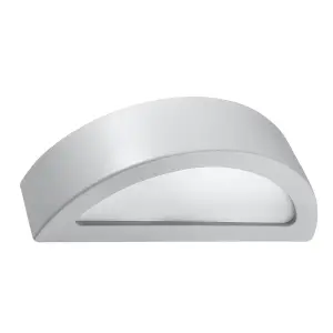 Atena Ceramic & Glass Grey 1 Light Classic Wall Light