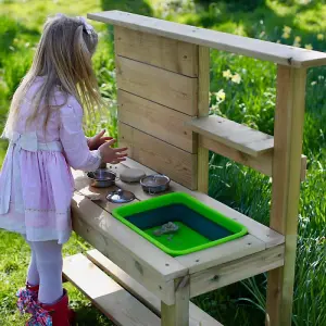 Rebo Muddy Mischief Childrens Outdoor Mud Kitchen Sand Pit - Chamomile