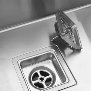 Stainless Steel Inset Kitchen Sink, Double Bowl Drainer Overflow