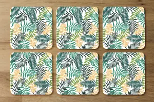 Tropical palm leaves (Coaster) / Default Title