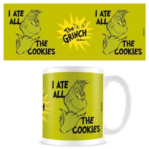 The Grinch I Ate All The Cookies Mug White/Black/Green (One Size)