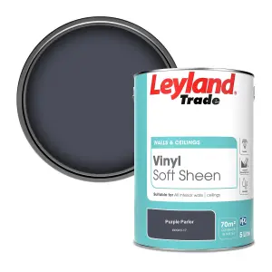 Leyland Trade Vinyl Soft Sheen Walls & Ceilings Emulsion Paint Purple Parlor (PPG13-17) - 5L