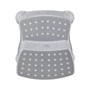 Keeeper Grey Stars Baby Potty, Toilet Seat & Double Step Stool Set