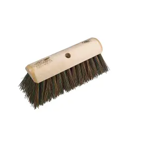 Hill Brush Finest Stiff Yard Broom Head Beige/Green (30.5cm)