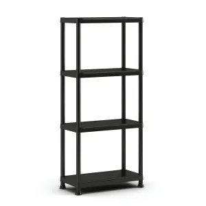 Keter Plus Shelf 4 shelf Plastic Shelving unit (H)1350mm (W)600mm (D)300mm