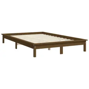 Berkfield Bed Frame Honey Brown 160x200 cm Solid Wood Pine