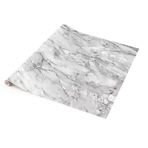 d-c-fix Marble Romeo Grey Self Adhesive Vinyl Wrap Film for Kitchen Worktops and Furniture 1m(L) 45cm(W)