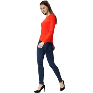 Women's Long-Sleeved Top - red XL