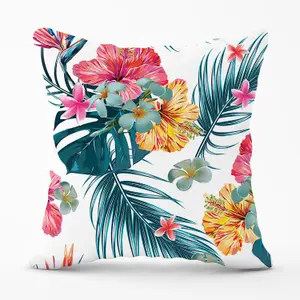 Spring Summer Flowers Outdoor Cushion 45cm x 45cm