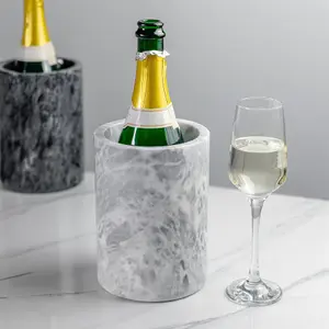 Argon Tableware - Marble Wine Bottle Cooler - 13cm - Grey