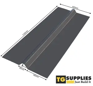 Heavy Duty Universal Transparent Bronze PVC Roof Ridge Capping UniRidge - Universal Roofing Verge Capping