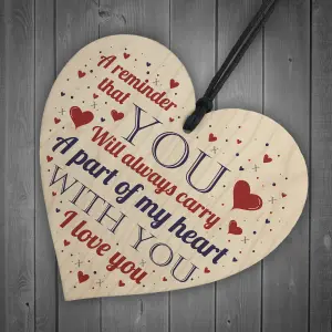 Red Ocean I LOVE YOU Plaque Special Valentines Gift For Him Her Husband Wife Anniversary Card Gift Plaque Keepsake Sign