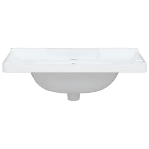 Bathroom Sink White 71x48x23 cm Rectangular Ceramic