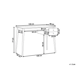 Home Office Desk with Storage White EBEME