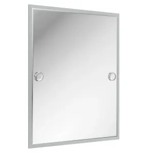 Showerdrape Trinity 50 x 40cm Bevelled Edge Rectangular Bathroom Mirror