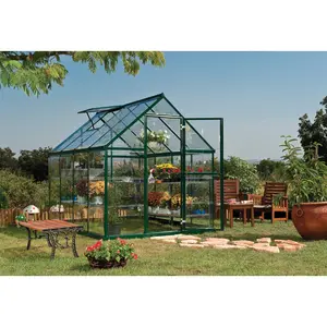 Harmony Greenhouse 6 x 4 Green / 208cm H x 185cm W x 247cm D