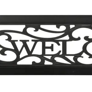 Berkfield Garden Bench 125 cm Steel Black